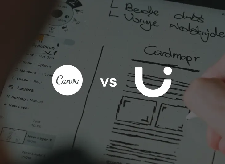 Uizard prototyping vs. Canva prototyping