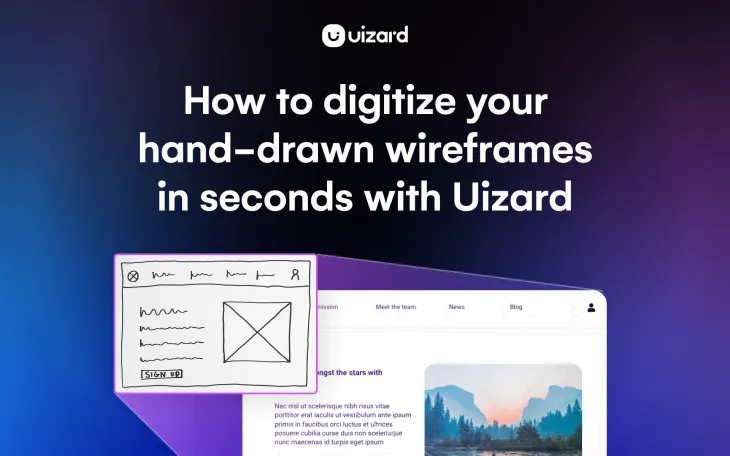 How to digitize your hand-drawn wireframes with AI