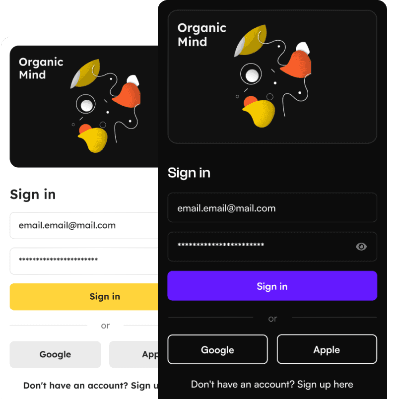 boxes of fonts and components