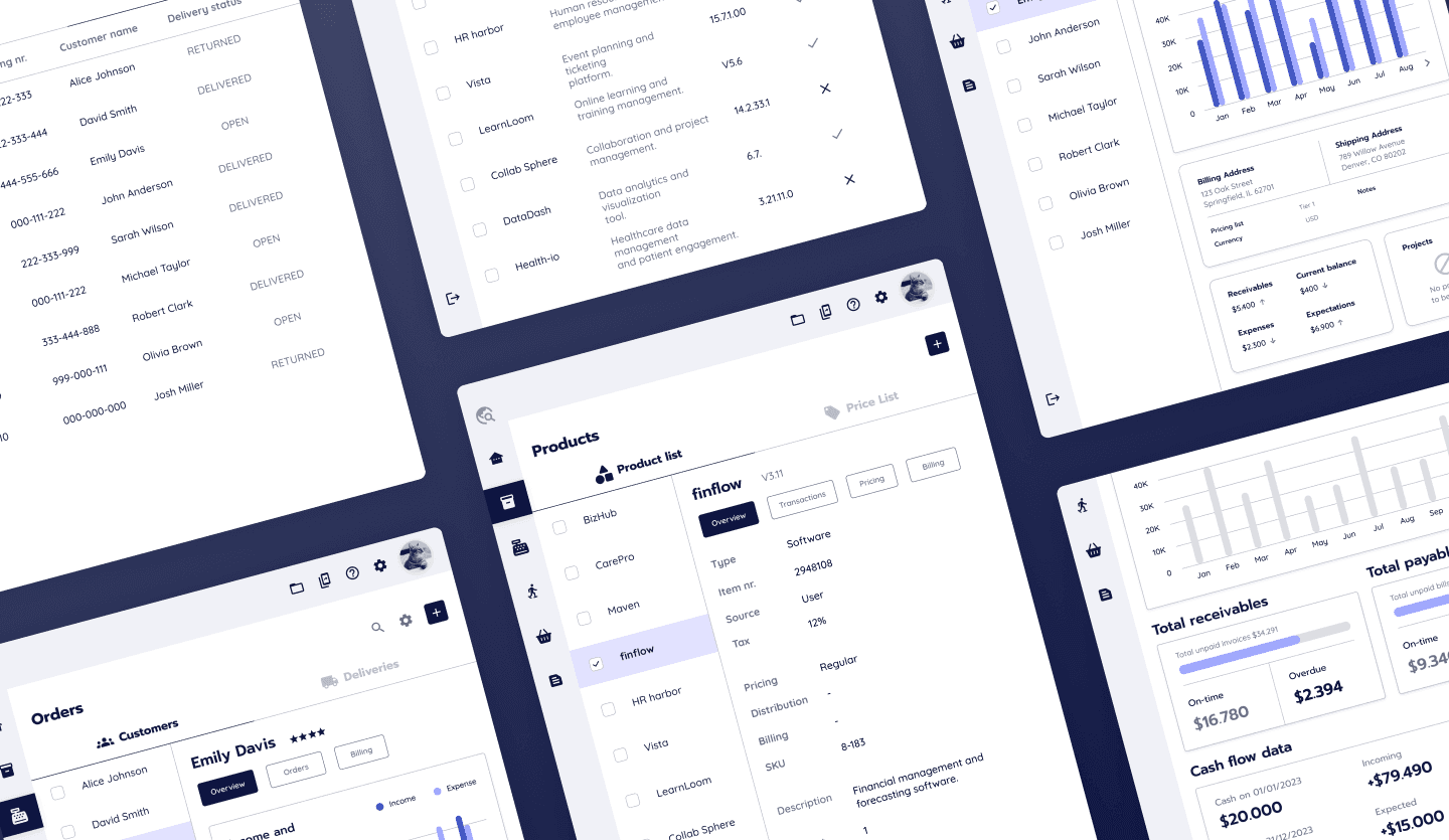 Purchase order management system tablet app design summary