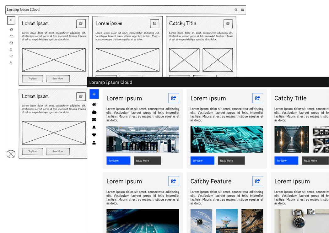 Image showcasing Uizard's capability to Turn brainstorming sessions into tangible deliverables