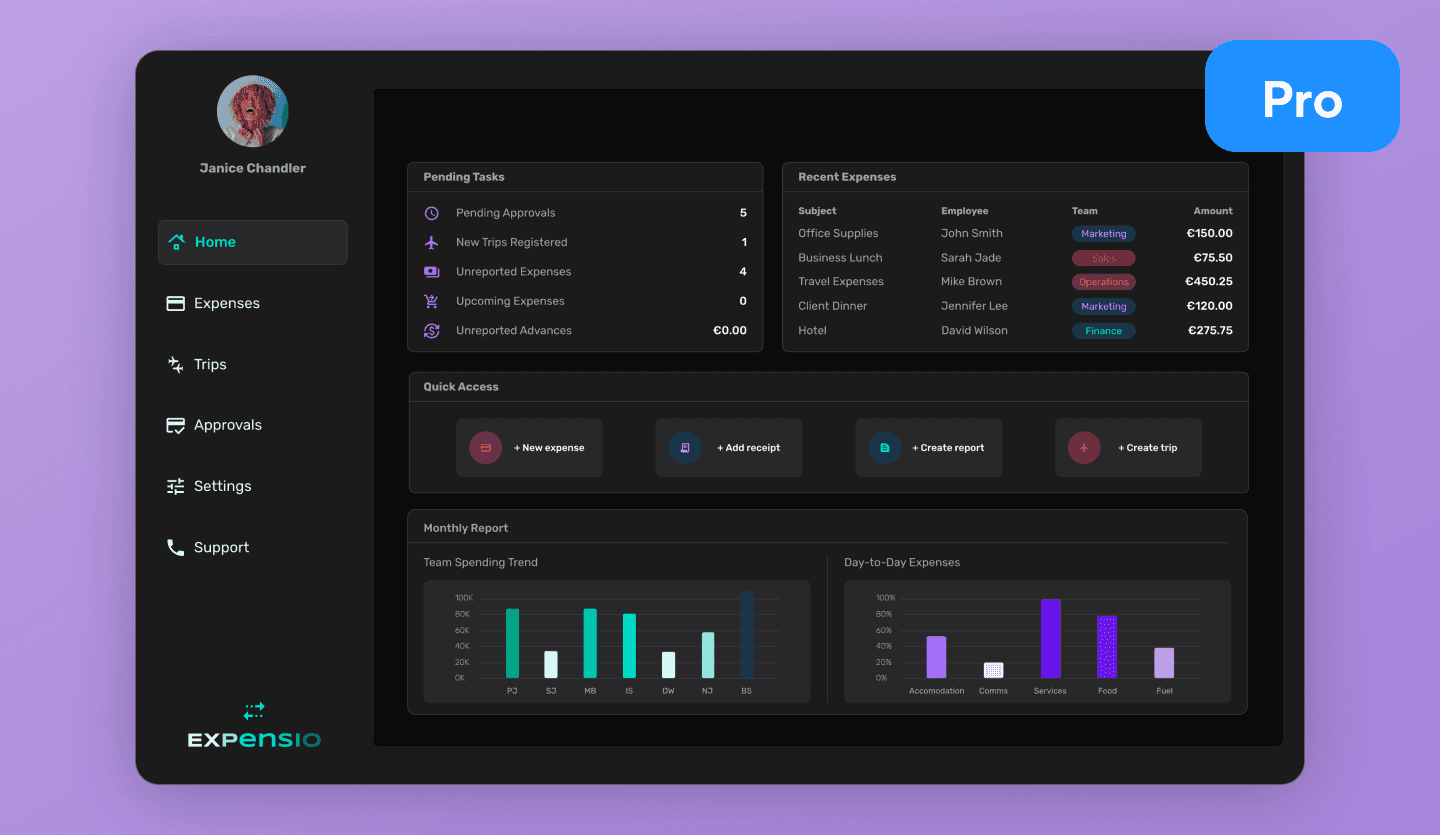 expense tracking cover web app design 