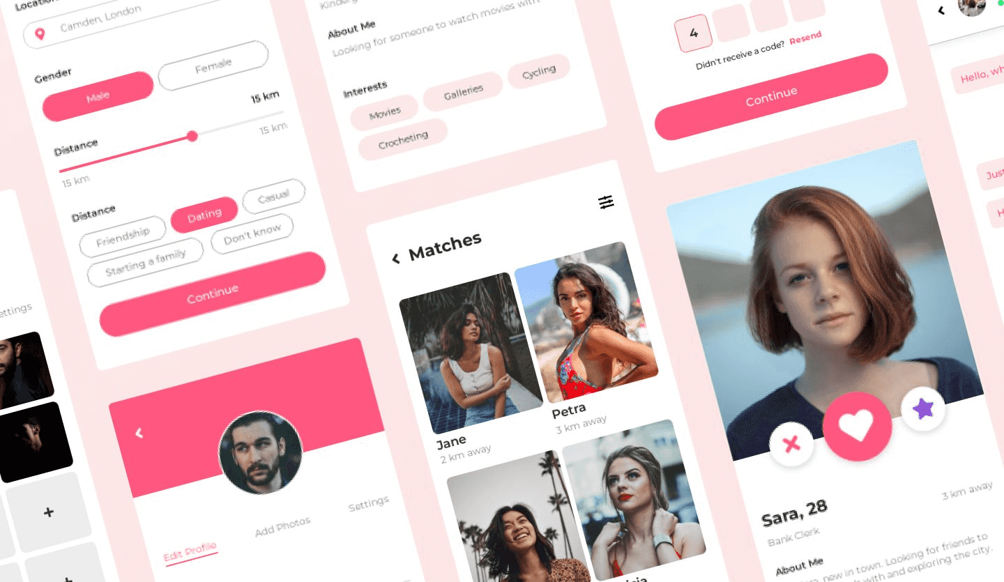 mobile dating app design summary