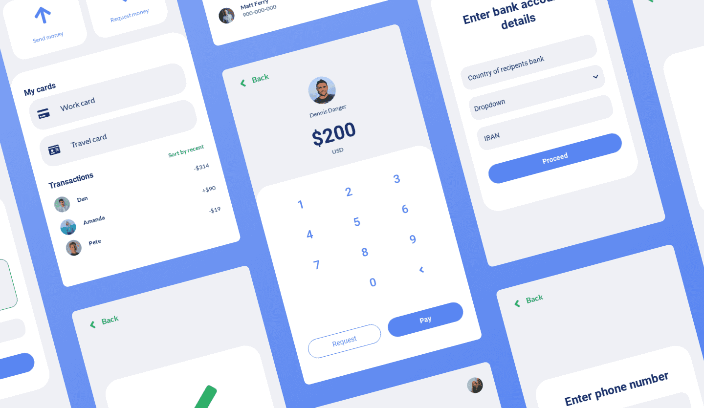 money transder app design summary